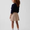 Jupe-short kaki plissée pour enfants