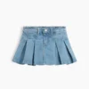 Jupe-short plissée en denim pour Bébé & Enfant