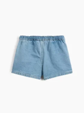 Jupe-short plissée en denim pour Bébé & Enfant
