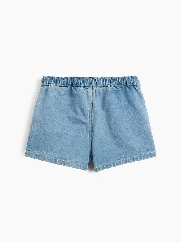 Jupe-short plissée en denim pour Bébé & Enfant