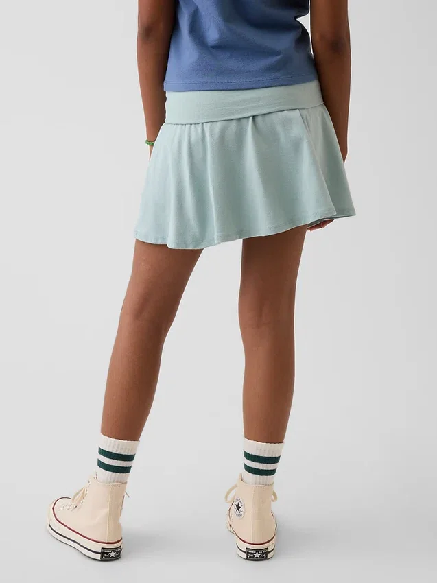 Jupe-short à taille rabattable pour enfant