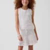 Jupe-short à volants en crochet pour enfants