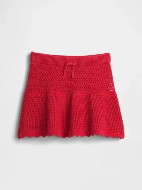 Jupe-short à volants en crochet pour enfants