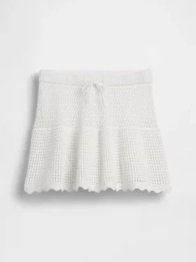 Jupe-short à volants en crochet pour enfants