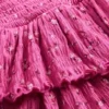Jupe-short à volants en maille froissée pour enfant