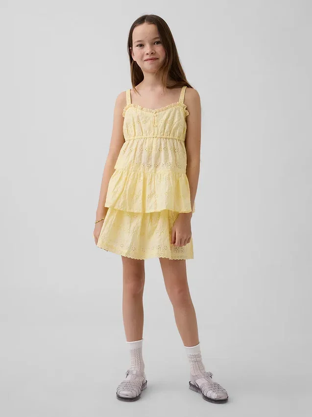 Jupe-short à volants pour enfants