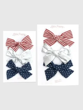 L’ensemble de barrettes à nœud Lauren