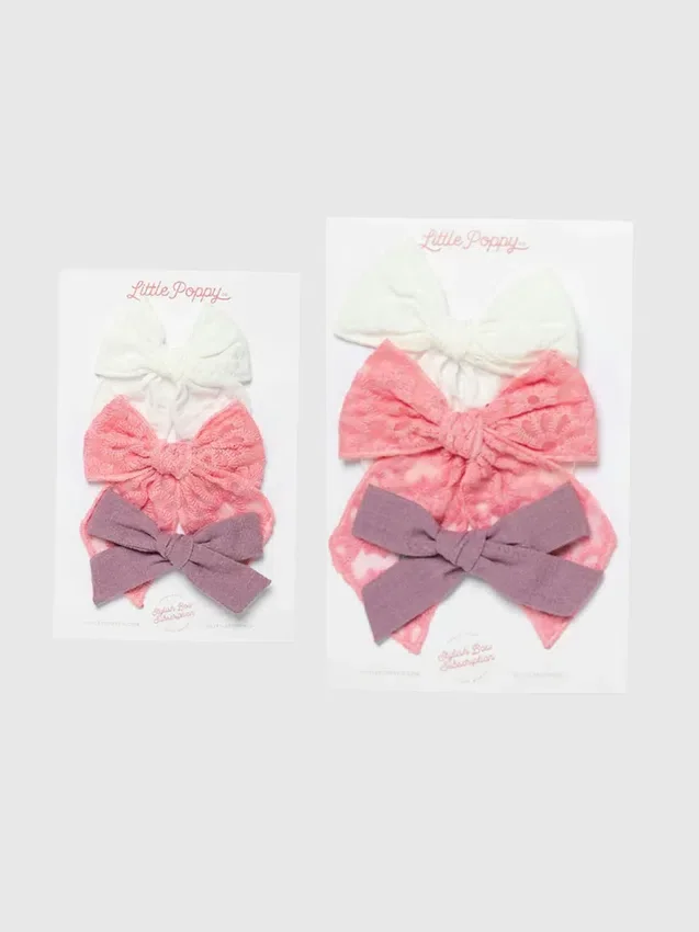 L'ensemble de barrettes à nœud Marilyn
