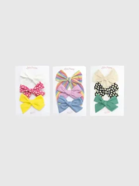 Le lot de barrettes à nœud Nora
