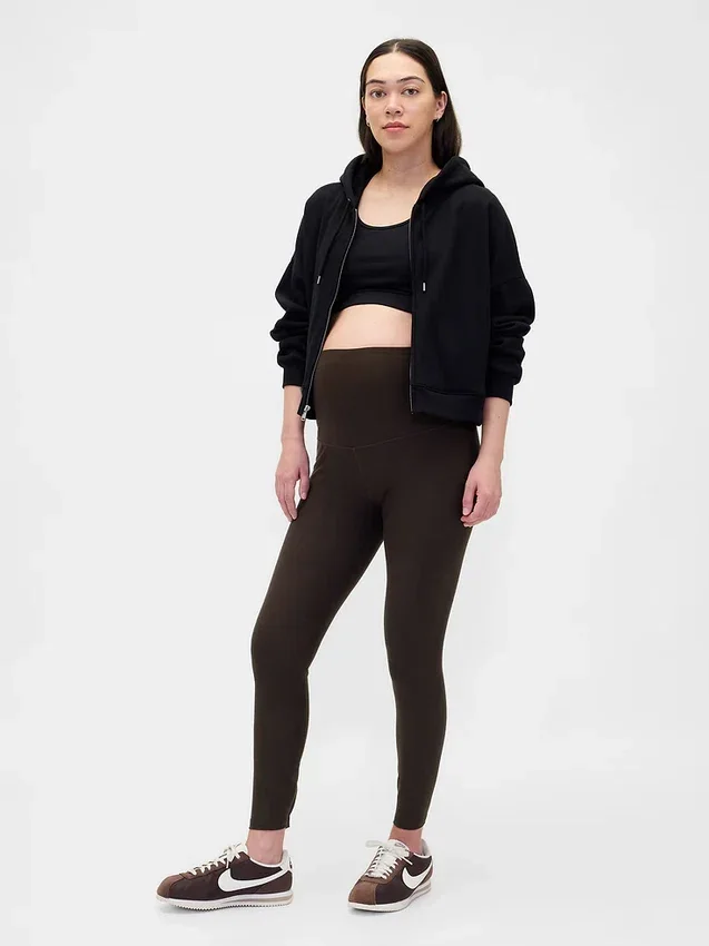 Leggings de maternité de tous les jours avec panneau intégral