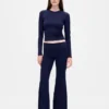 Leggings de pyjama modernes à taille rabattable