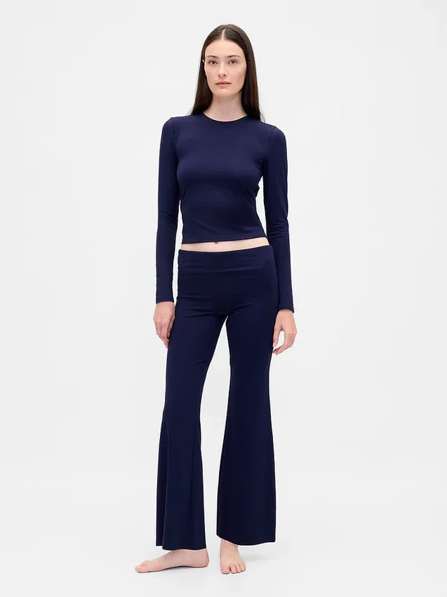 Leggings de pyjama modernes à taille rabattable