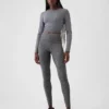 Leggings en jersey GapFit Smooth à taille haute