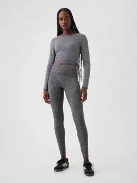 Leggings en jersey GapFit Smooth à taille haute