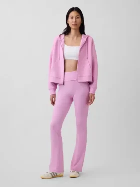 Leggings GapFit Smooth à taille repliable et jambes légèrement évasées