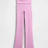 Leggings GapFit Smooth à taille repliable et jambes légèrement évasées
