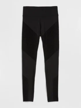 Leggings GapFit taille haute à rayures texturées en tissu Sculpt Compression