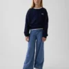 Leggings à jambes larges et taille rabattable pour enfants
