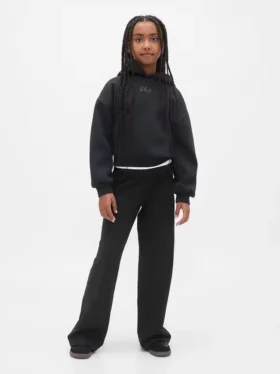 Leggings à jambes larges et taille rabattable pour enfants