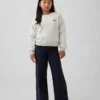 Leggings à jambes larges et taille rabattable pour enfants