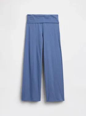 Leggings à jambes larges et taille rabattable pour enfants