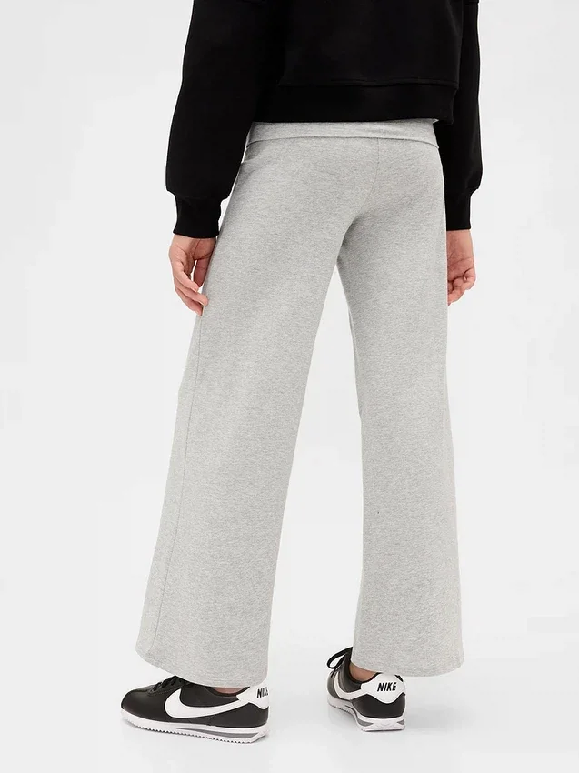 Leggings à jambes larges et taille rabattable pour enfants