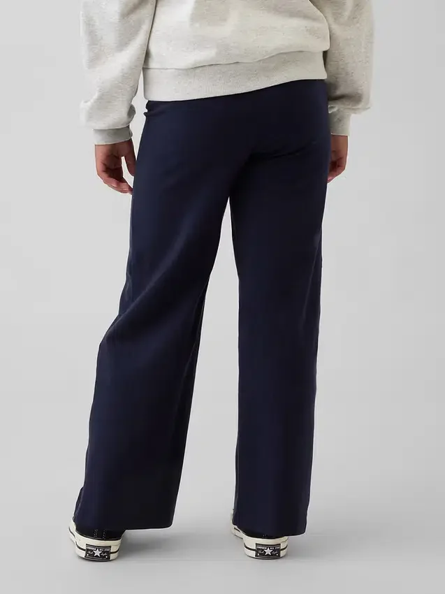 Leggings à jambes larges et taille rabattable pour enfants