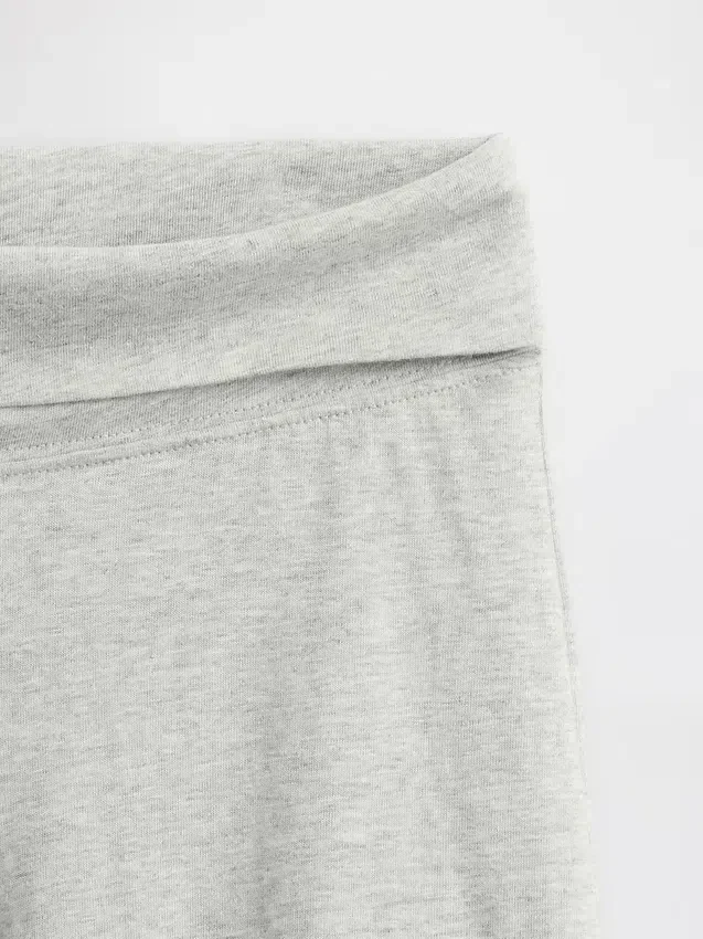Leggings à jambes larges et taille rabattable pour enfants