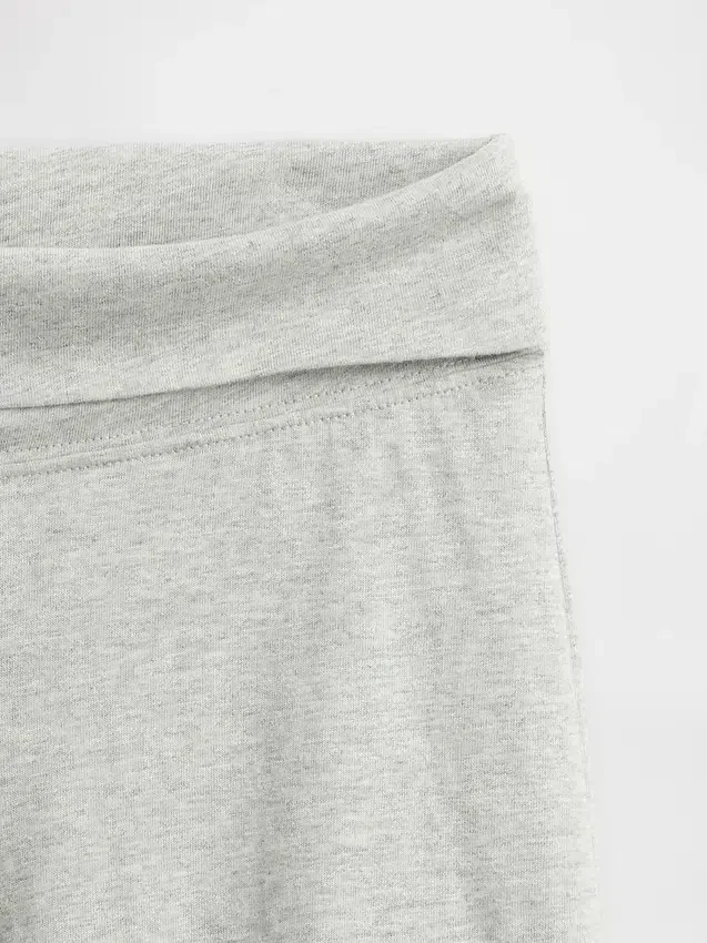 Leggings à jambes larges et taille rabattable pour enfants