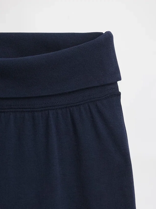Leggings à jambes larges et taille rabattable pour enfants