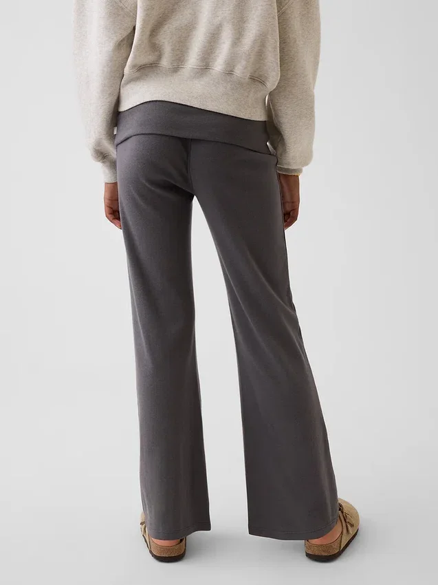 Leggings évasés à taille repliable pour enfants