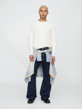 Loose Jeans bootcut ample