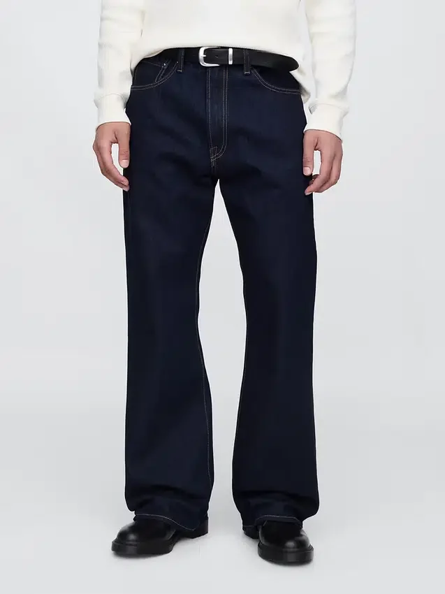 Loose Jeans bootcut ample
