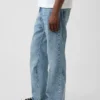 Loose Jeans bootcut ample