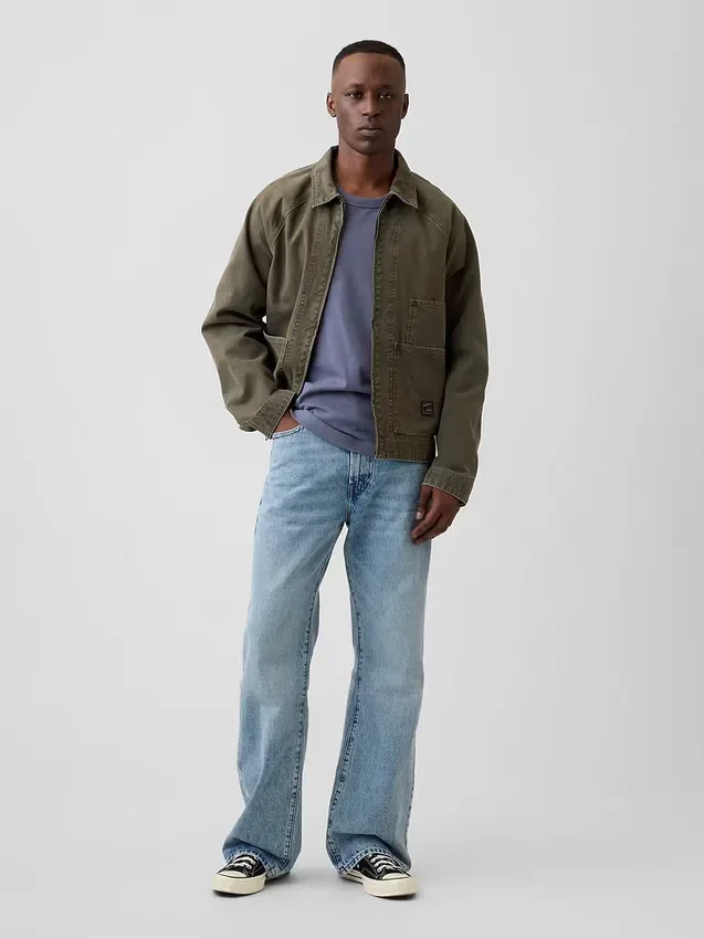 Loose Jeans bootcut ample