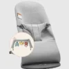 Lot « Bliss » de BabyBjörn comprenant un transat en jersey 3D et une peluche