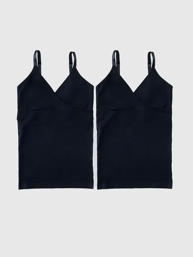 Lot de 2 caracos de maternité sans coutures à encolure croisée Ingrid et Isabel Basics