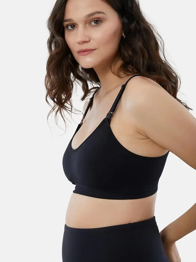 Lot de 2 soutiens-gorge de maternité sans coutures 2 en 1 Ingrid and Isabel Basics pour l’allaitement et le tirage de lait