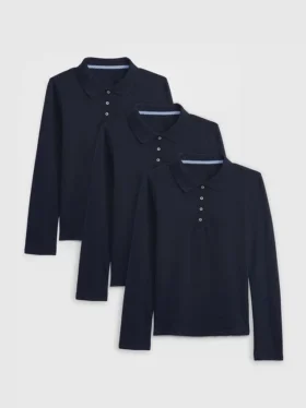 Lot de 3 polos d'uniforme pour enfants