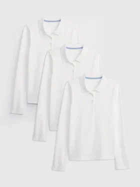 Lot de 3 polos d'uniforme pour enfants