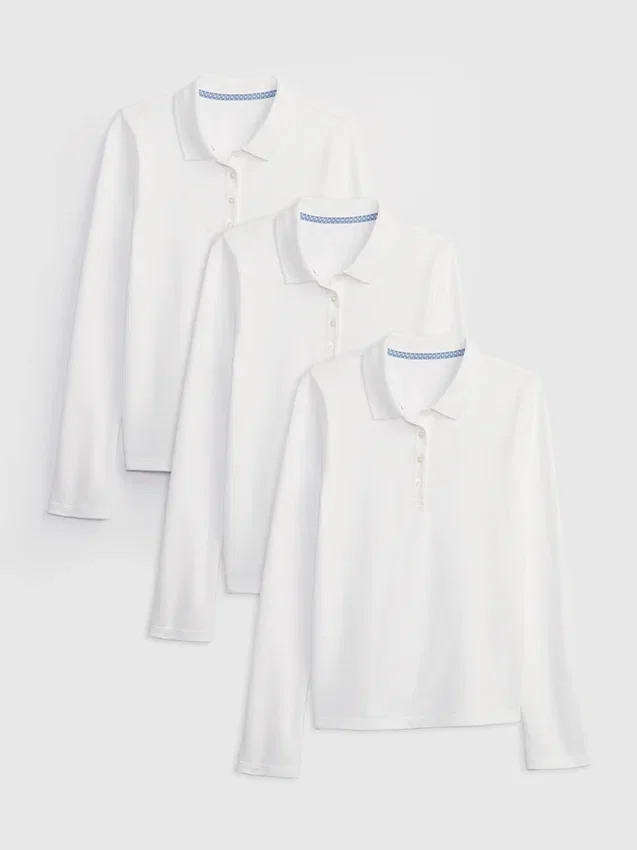 Lot de 3 polos d'uniforme pour enfants