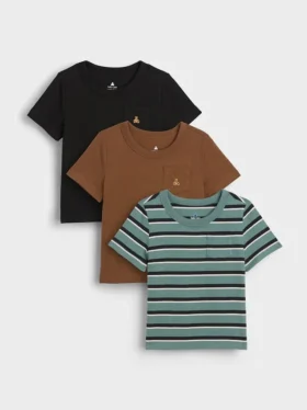 Lot de 3 T-shirts à poche « Mix & Match » pour Bébé & Enfant