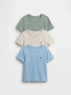 Lot de 3 T-shirts à poche « Mix & Match » pour Bébé & Enfant