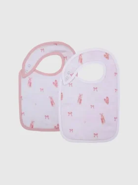 Lot de bavoirs « Petite ballerine » en bambou