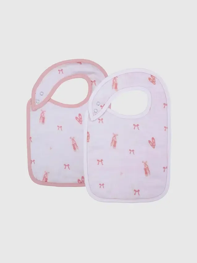Lot de bavoirs « Petite ballerine » en bambou