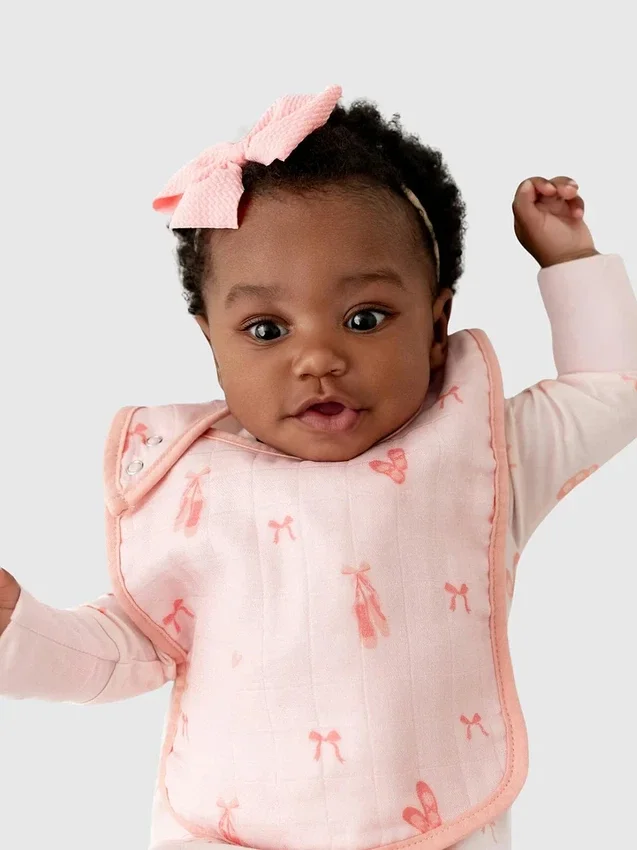 Lot de bavoirs « Petite ballerine » en bambou