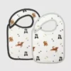 Lot de bavoirs « Petits chiens » en bambou