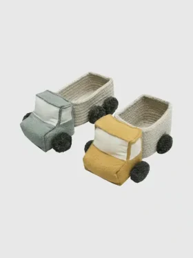 Lot de mini-paniers de rangement en forme de camions de Lorena Canals
