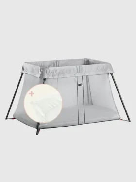 Lot lit de voyage Babybjorn Light et drap-housse
