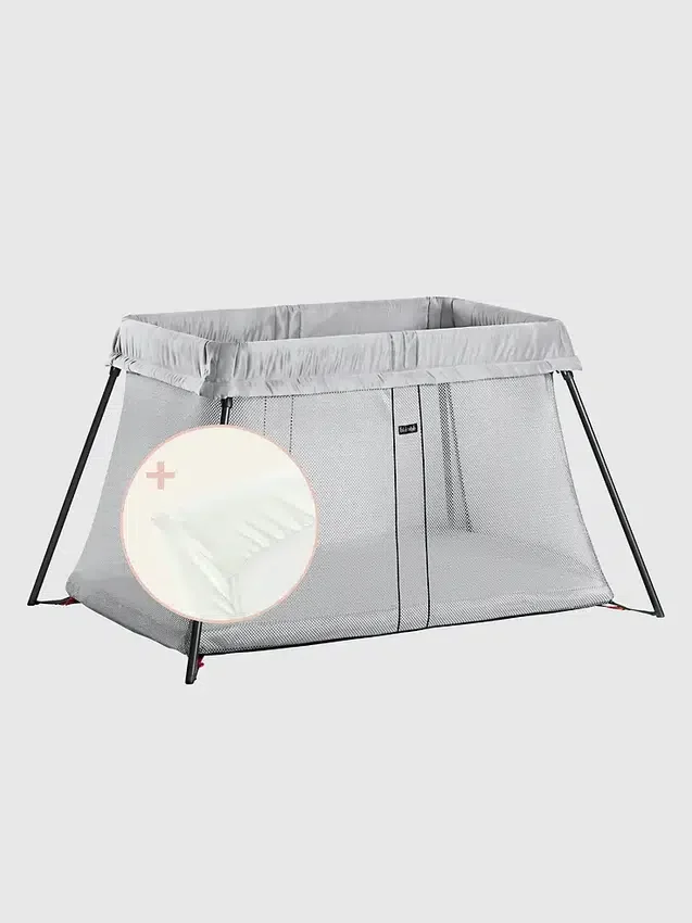 Lot lit de voyage Babybjorn Light et drap-housse